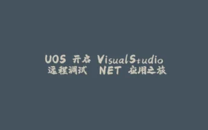 UOS 开启 VisualStudio 远程调试 .NET 应用之旅-拾光赋