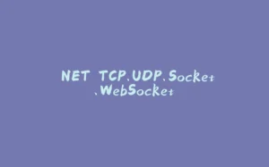 .NET TCP、UDP、Socket、WebSocket-拾光赋