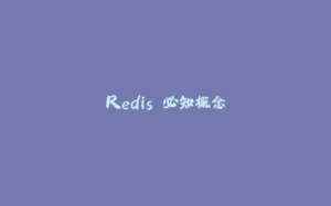 Redis 必知概念-拾光赋