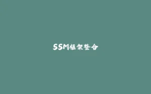 SSM框架整合-拾光赋