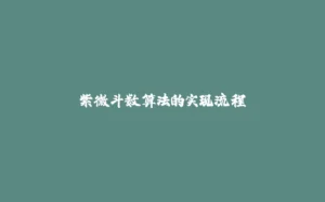 紫微斗数算法的实现流程-拾光赋