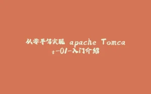 从零手写实现 apache Tomcat-01-入门介绍-拾光赋