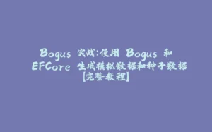 Bogus 实战：使用 Bogus 和 EFCore 生成模拟数据和种子数据【完整教程】-拾光赋