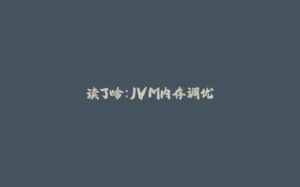 读了啥：JVM内存调优-拾光赋