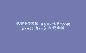 从零手写实现 nginx-09-compress http 文件压缩-拾光赋
