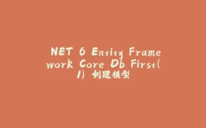 .NET 6 Entity Framework Core Db First（1） 创建模型-拾光赋
