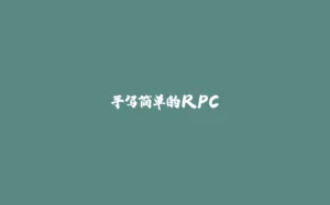 手写简单的RPC-拾光赋