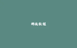 稀疏数组-拾光赋