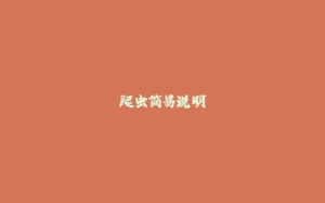 爬虫简易说明-拾光赋