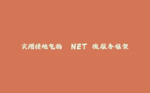 实用接地气的 .NET 微服务框架-拾光赋