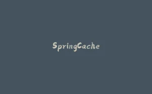 SpringCache-拾光赋