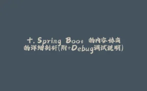 十，Spring Boot 的内容协商的详细剖析(附+Debug调试说明)-拾光赋