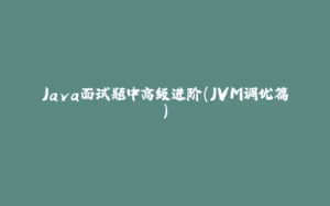 Java面试题中高级进阶(JVM调优篇)-拾光赋