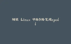 细谈 Linux 中的多路复用epoll-拾光赋