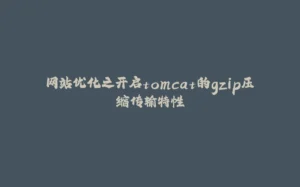 网站优化之开启tomcat的gzip压缩传输特性-拾光赋