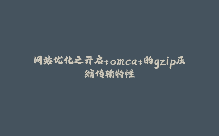 网站优化之开启tomcat的gzip压缩传输特性 - 拾光赋-拾光赋