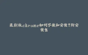 最新版chrome如何下载和安装？附安装包-拾光赋