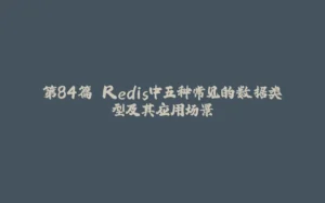 第84篇 Redis中五种常见的数据类型及其应用场景-拾光赋