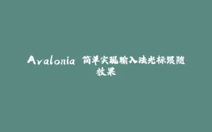 Avalonia 简单实现输入法光标跟随效果-拾光赋