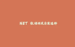 .NET 数据拷贝方案选择-拾光赋