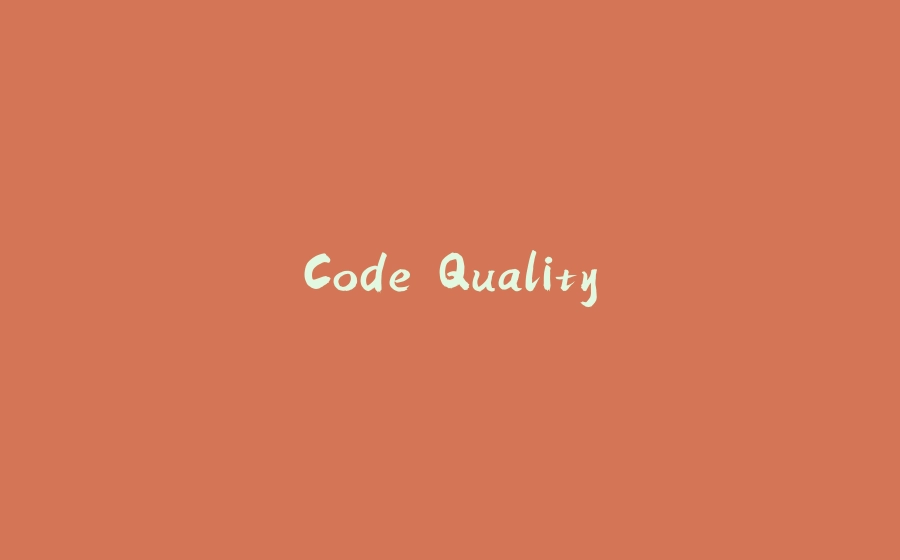 Code Quality - 拾光赋-拾光赋