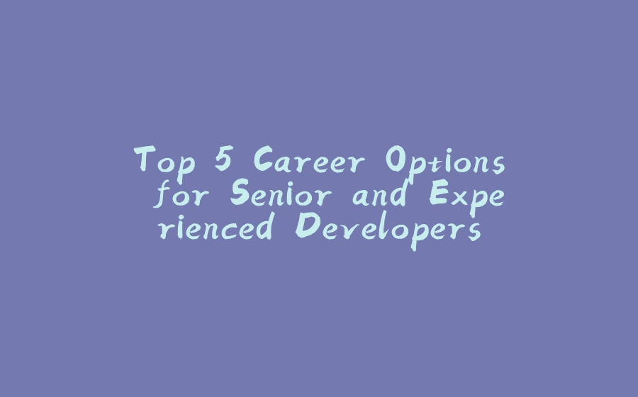 Top 5 Career Options for Senior and Experienced Developers - 拾光赋-拾光赋