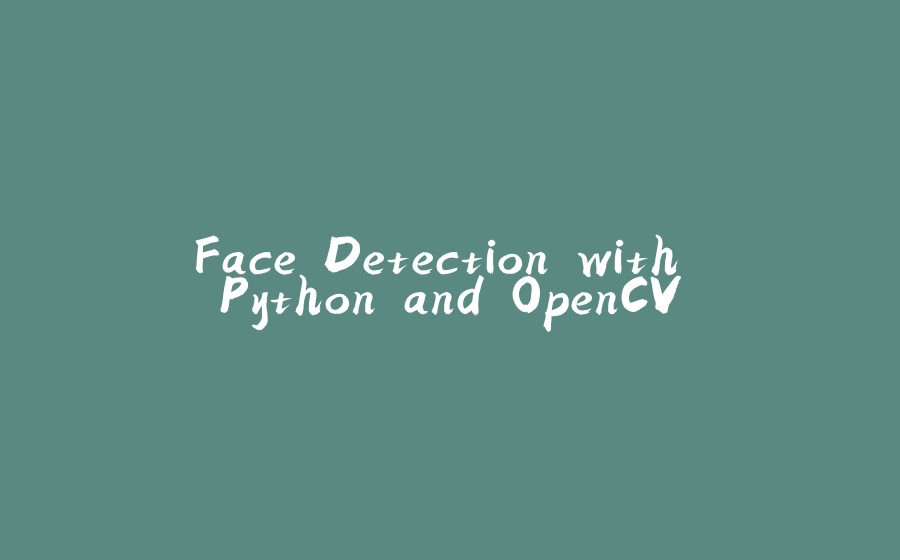Face Detection with Python and OpenCV - ζΎε
θ΅