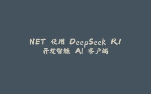 .NET 使用 DeepSeek R1 开发智能 AI 客户端-拾光赋