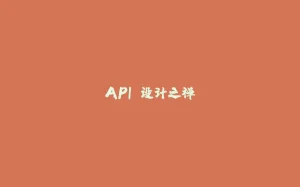 API 设计之禅-拾光赋
