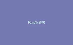 Redis安装-拾光赋