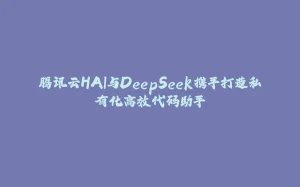 腾讯云HAI与DeepSeek携手打造私有化高效代码助手-拾光赋