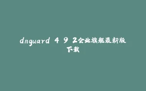 dnguard 4.9.2企业旗舰最新版下载-拾光赋