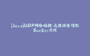 【Java】UDP网络编程:无连接通信到Socket实战-拾光赋