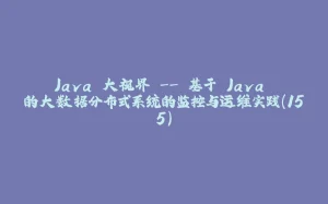 Java 大视界 -- 基于 Java 的大数据分布式系统的监控与运维实践(155)-拾光赋