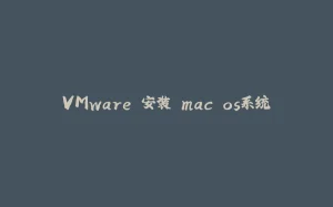 VMware 安装 mac os系统-拾光赋