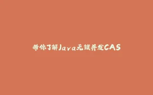 带你了解Java无锁并发CAS-拾光赋