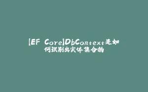 【EF Core】DbContext是如何识别出实体集合的-拾光赋