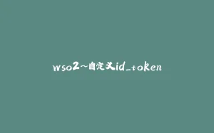 wso2~自定义id_token-拾光赋