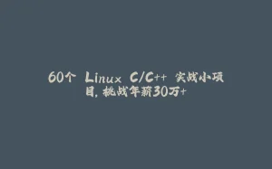 60个 Linux C/C++ 实战小项目,挑战年薪30万+-拾光赋