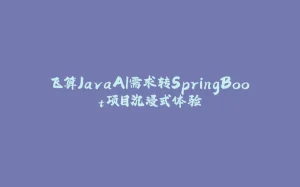 飞算JavaAI需求转SpringBoot项目沉浸式体验-拾光赋