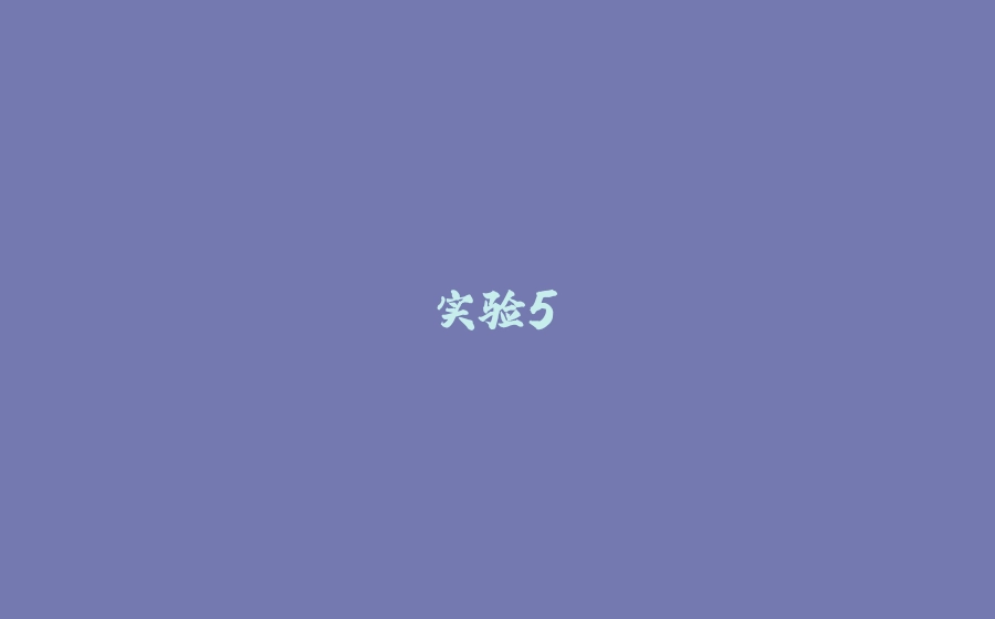 实验5 - 拾光赋-拾光赋