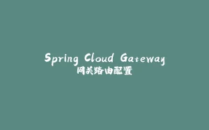 Spring Cloud Gateway网关路由配置-拾光赋