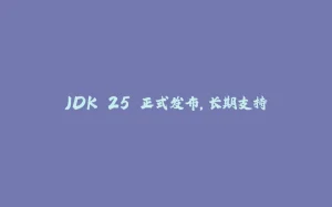 JDK 25 正式发布，长期支持-拾光赋
