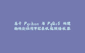 基于 Python 与 PyQt5 构建的特斯拉行车记录仪视频播放器-拾光赋
