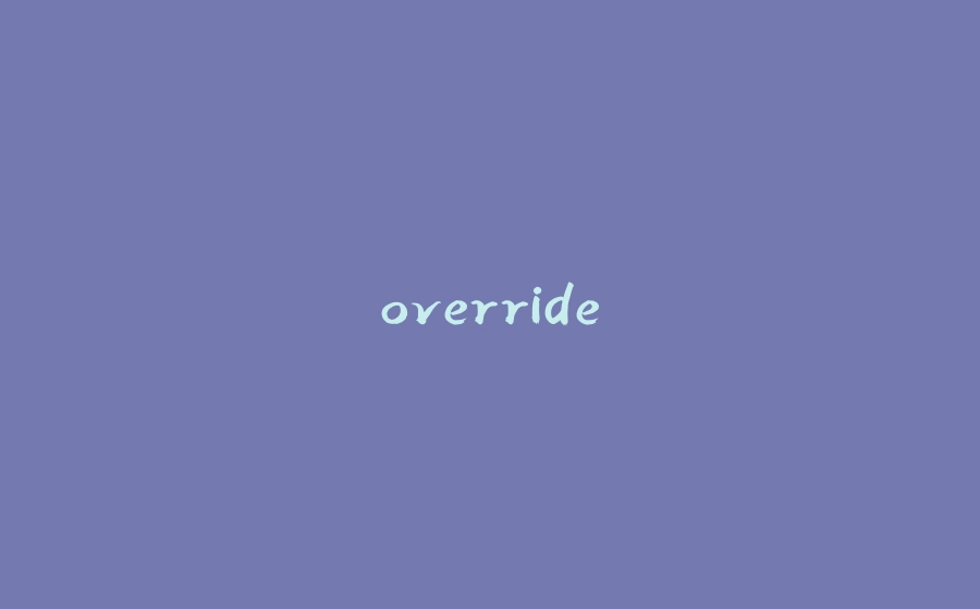 override - 拾光赋-拾光赋