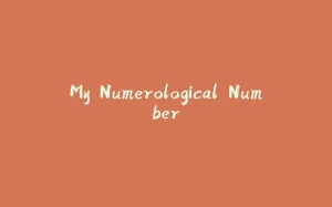 My Numerological Number-拾光赋