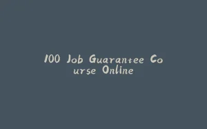 100 Job Guarantee Course Online-拾光赋