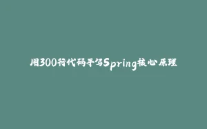 用300行代码手写Spring核心原理-拾光赋