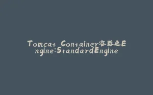 Tomcat Container容器之Engine：StandardEngine-拾光赋