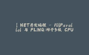 【.NET并发编程 - 10】Parallel 与 PLINQ：榨干多核 CPU-拾光赋